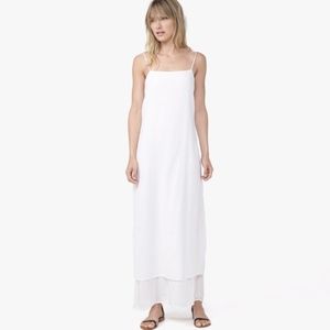 James Perse White Collage Cami Maxi Dress Size 1